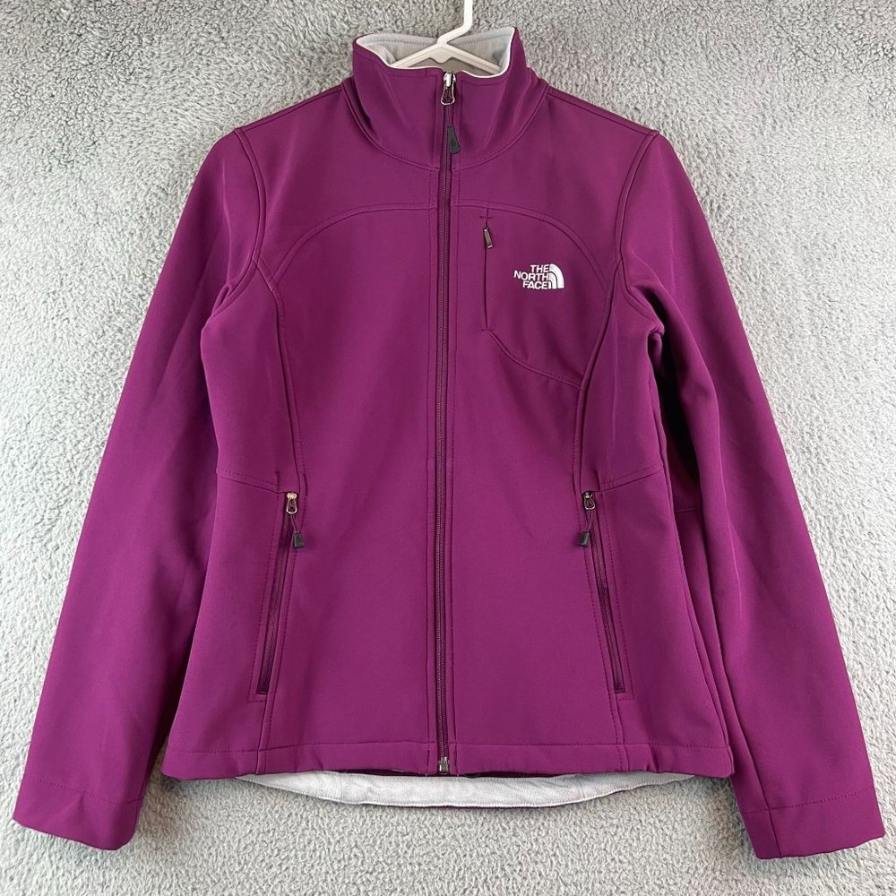 The North Face Women's Pink Fleece Lined Softshell jacket size S